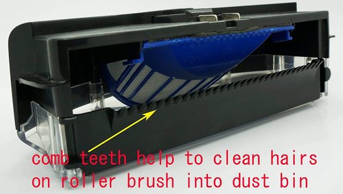 caSino187 Dust Bin Door for Roomba 500/600/700 Series with Teeth Aerovac