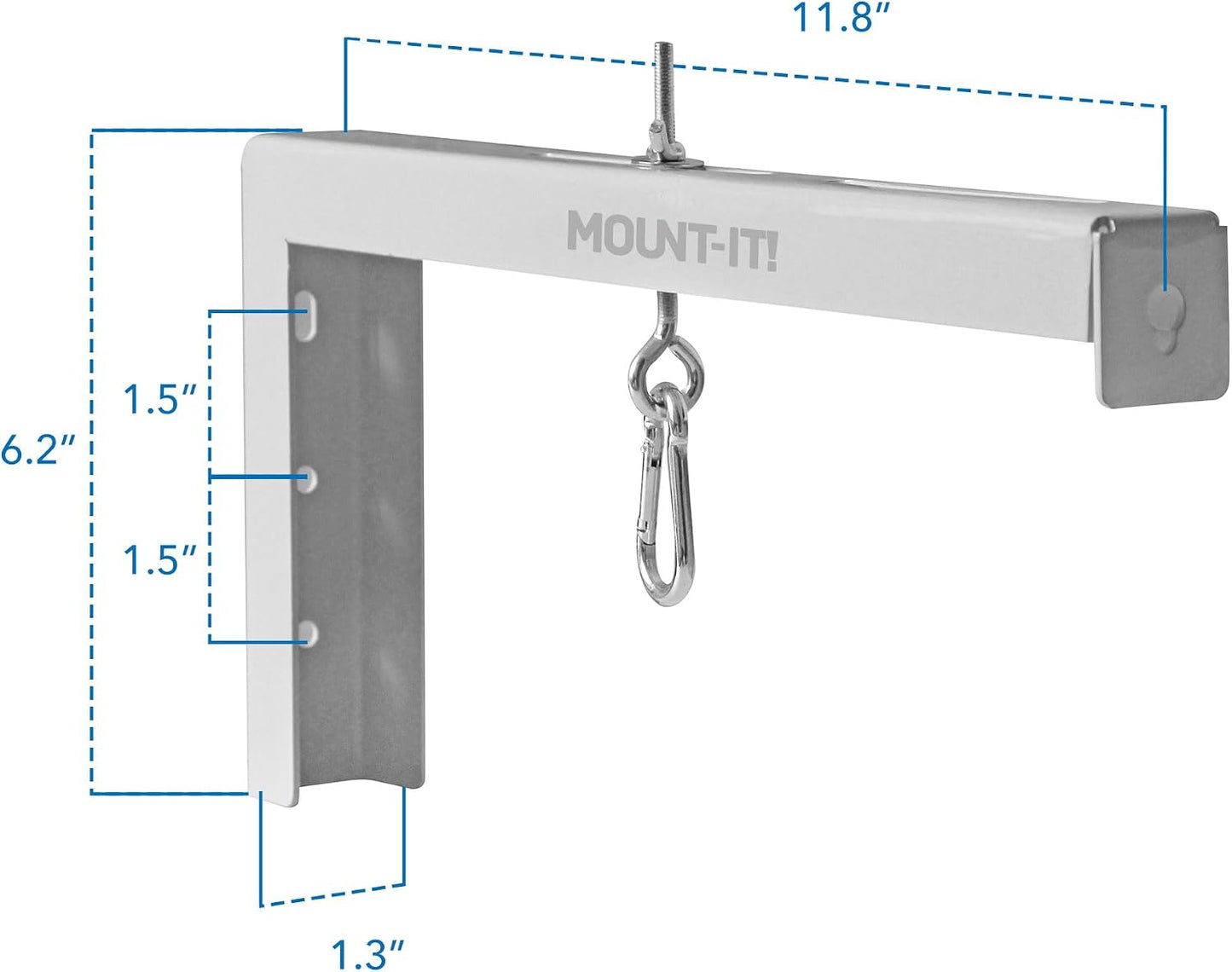 12 inch 1 66 Lb Mount-It! Projector Screen Wall Mount L-Brackets - Extra Large Wall and Ceiling Hanging Mount for Home