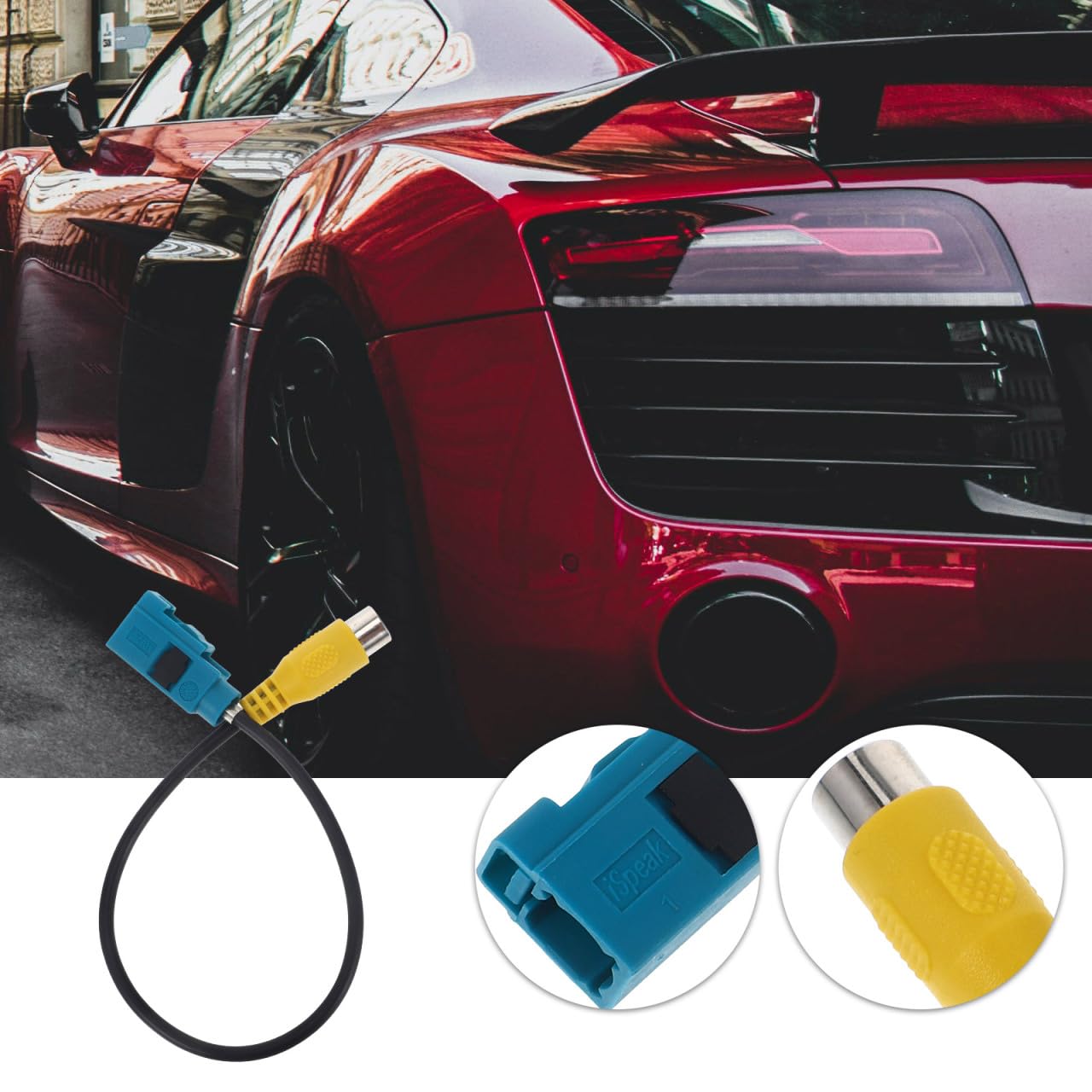 Generic Backup Camera Video Harness Adapter for Navigation Durable Reverse Display Connector for Cars High-Definition