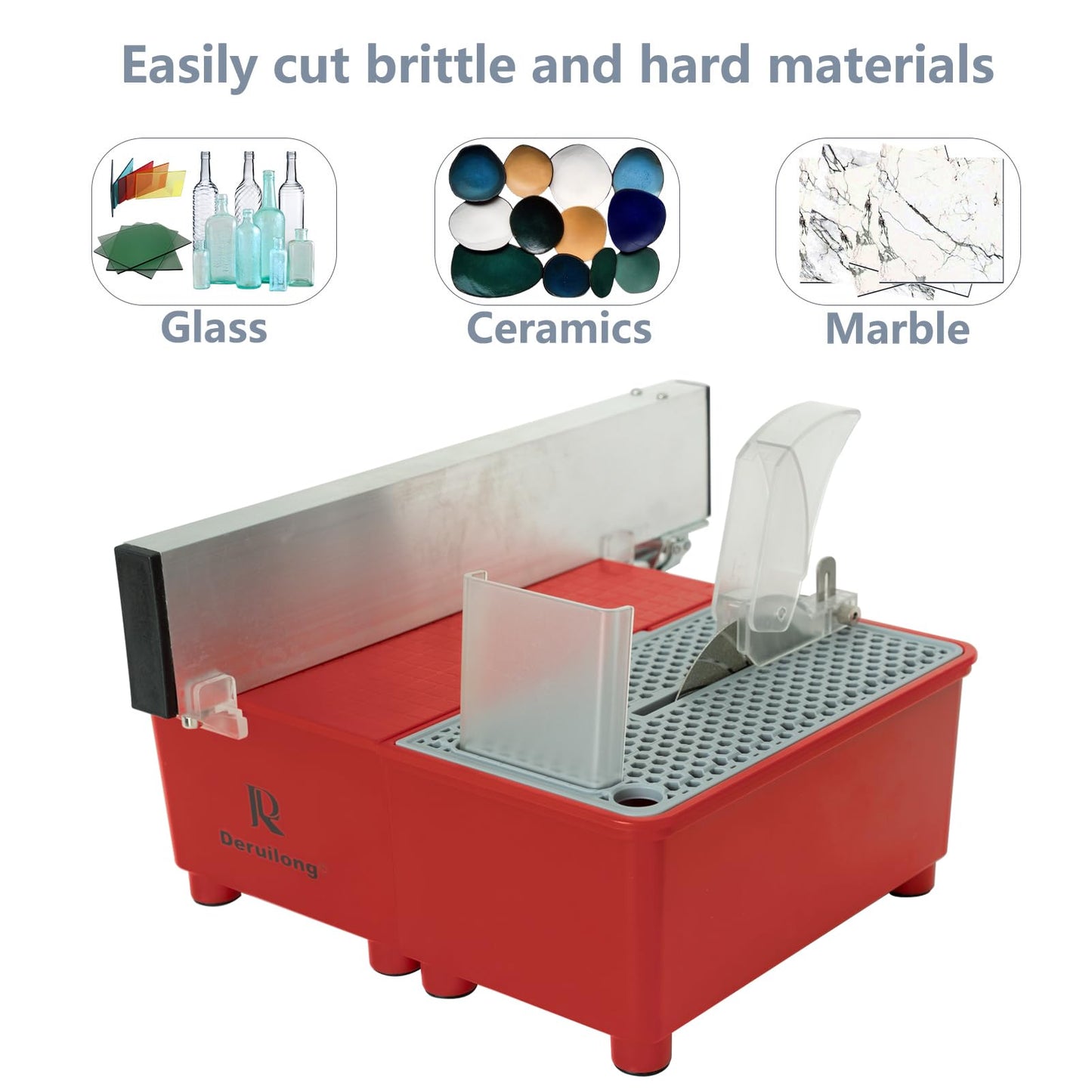 Electric Bottle Cutter Glass Bottle Cutter, Glass Stone and Brittle hard materials Cutting, Trimming, Sawing with diamond coated saw blade Deruilong