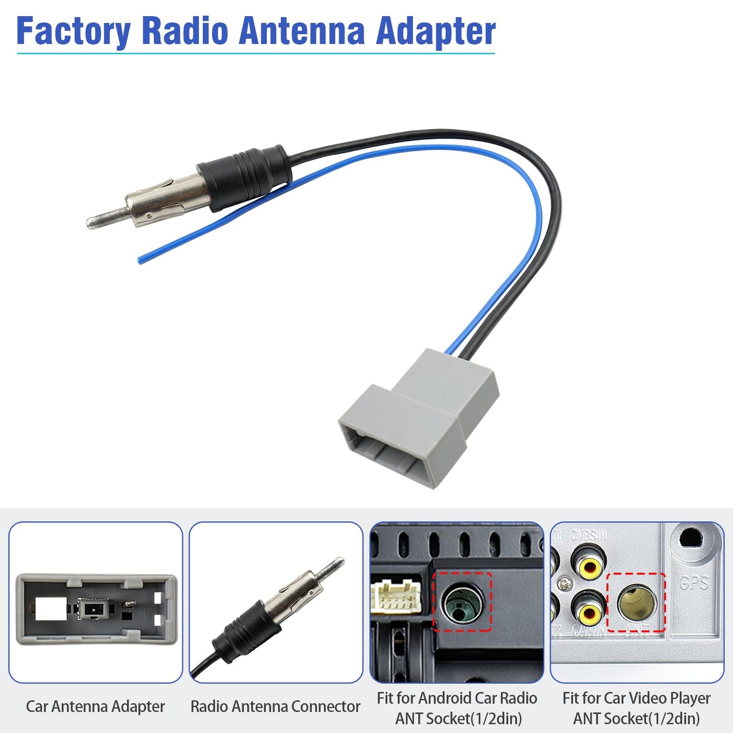 20Pin Wiring Harness for Nissan Radio Wire Antenna Adapter Kit Compatible with Altima Versa Sentra Frontier Xterra