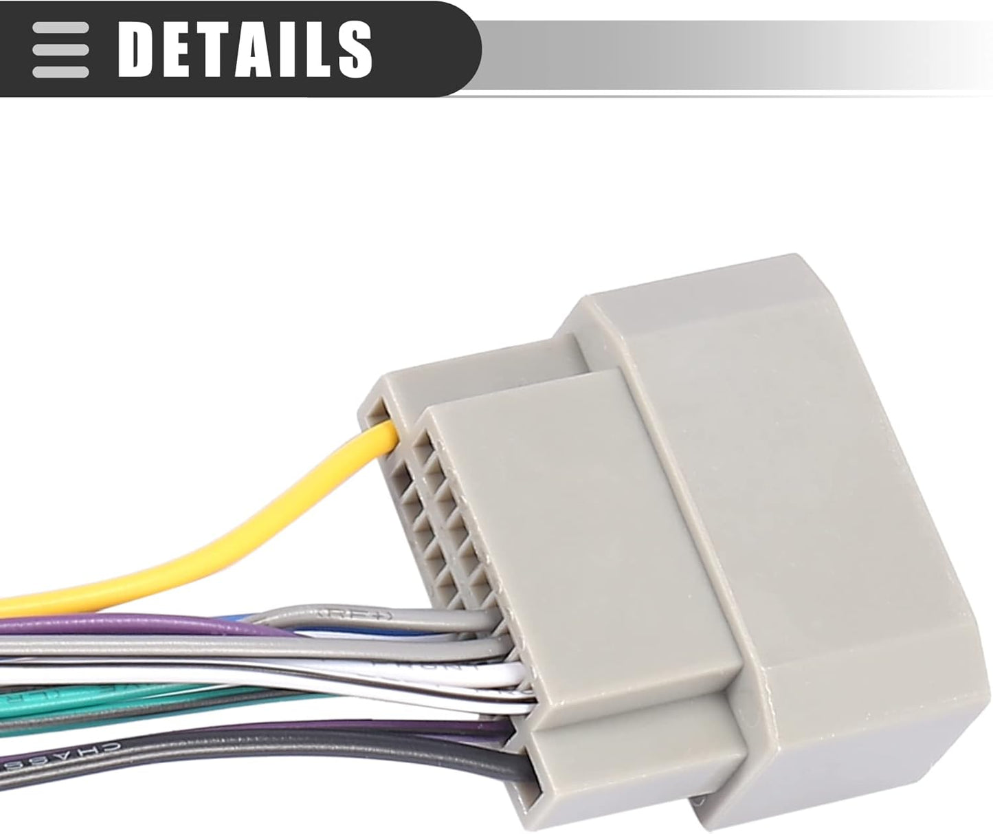 Motoforti Set, 2009-2010, 70-6522, 706522, Car Stereo CD Player Wiring Harness Wire Radio Adapter Plug, for Jeep
