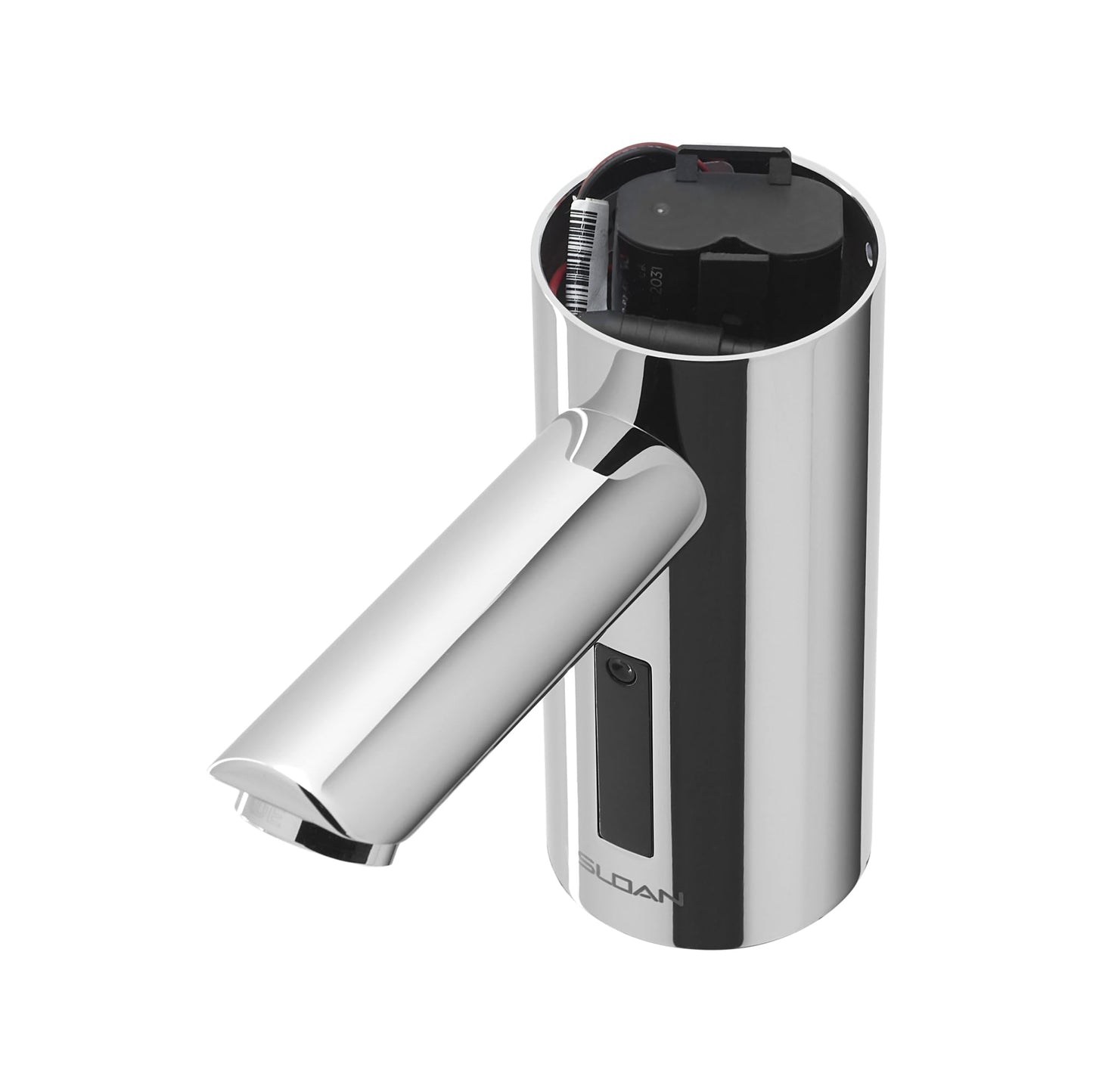 Sloan Optima EAF-250 Sensor Activated Touch-Free Faucet, Commercial Grade w/Mounting Hardware - 0.35 GPM Battery-Powered Deck-Mounted Mid Body, Polished Chrome Finish, 3335155