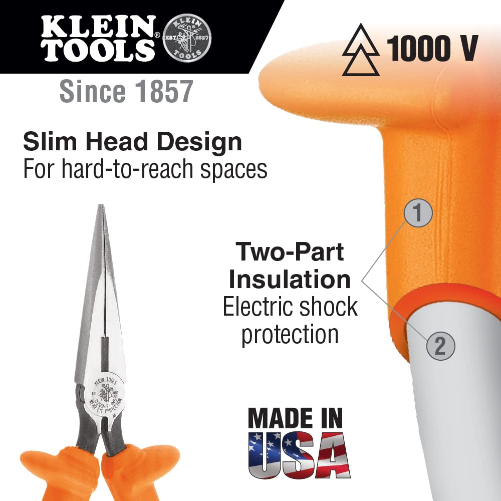 Klein Tools 33529 Premium Insulated Tool Kit, 1000-Volt Rated, Includes: 3 Pliers, 3 Screwdrivers, Cable Cutters and Wire Stripper/Cutter