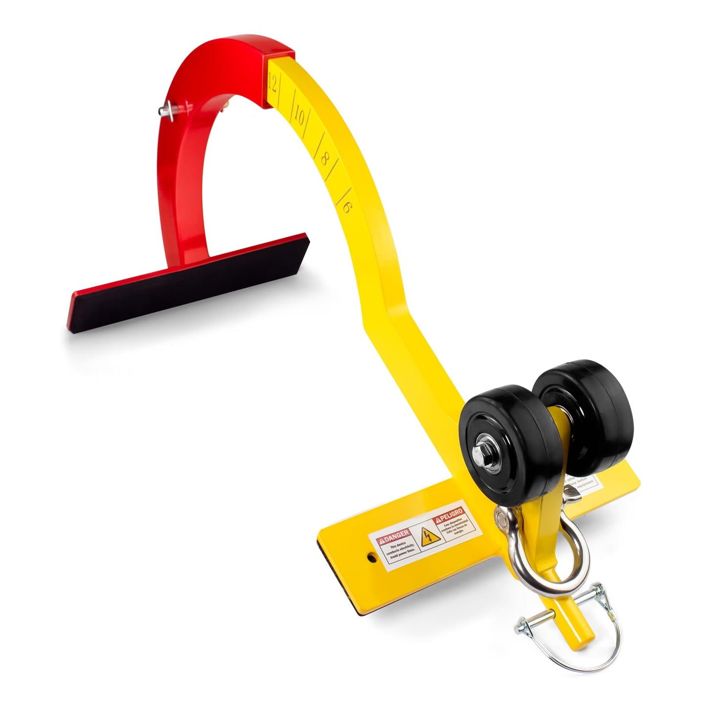 Roof Anchor, Roof Hook for First Man Up (FMU) & Last Man Down (LMD), Heavy-Duty Roof Safety Anchor – 5,000 lb Capacity for Steep-Slope Roofs (6/12 to 12/12 Pitch) | Fall Protection for Roofers