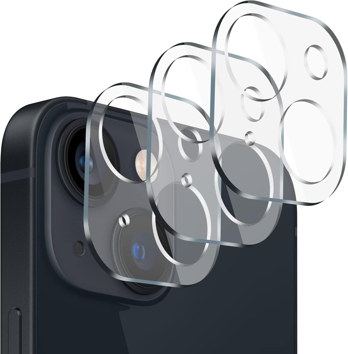 (3 Pack) 14& 14 Camera Lens Protector Compatible with iPhone iPhone Plus Camera Lens Cover Protection, HD Clear