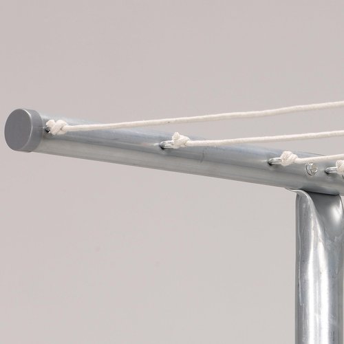 Household Essentials Outdoor Clothesline T-Post, Heavy Duty Galvanized Steel Laundry Pole, 90” Tall, One Single Post Only (Rope Not Included), Backyard Clothesline Support