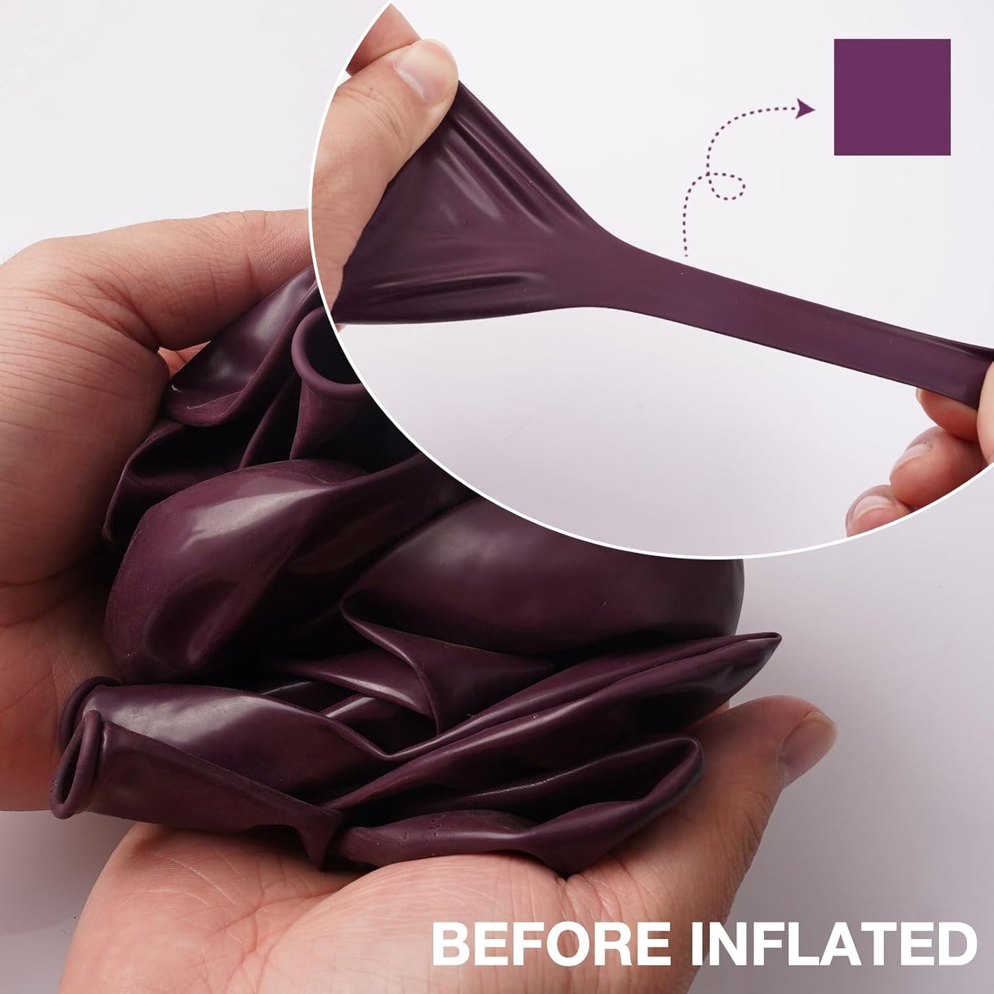 PartyWoo Dark Purple Balloons - 50 Pcs 12 Inch Latex Helium Balloons for Graduation & Events