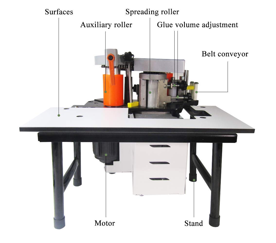 YUCHENGTECH Edge Bander Banding Machine + Hot Melt Glue (11 Lb)