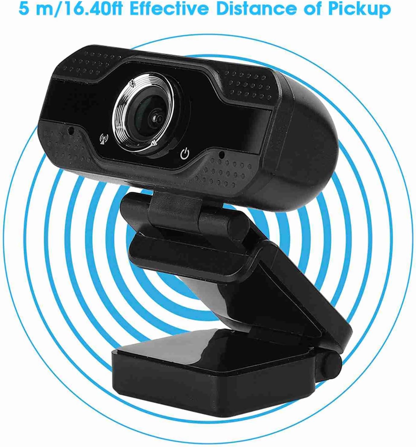 WAONIQ 1080P Web Camera for Desktop Computer, Webcam with Microphone, USB Interface, Plug and Play, USB Camera