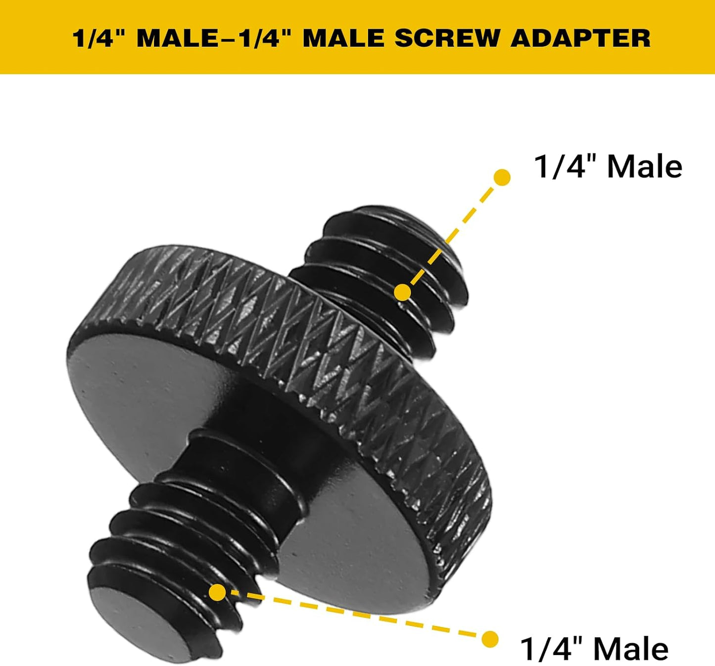 Bruislard 8 1/4" 3/8" Set Pieces & Camera Screw Adapter Camera Tripod Adapter Cameras Mount Screw for DSLR Flash