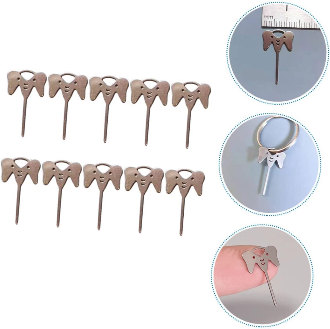 40pcs HOMSFOU Sim Card Ejector Needles Phone Sim Tray Remover Tool for Smartphones Compatible Models Easy to Use