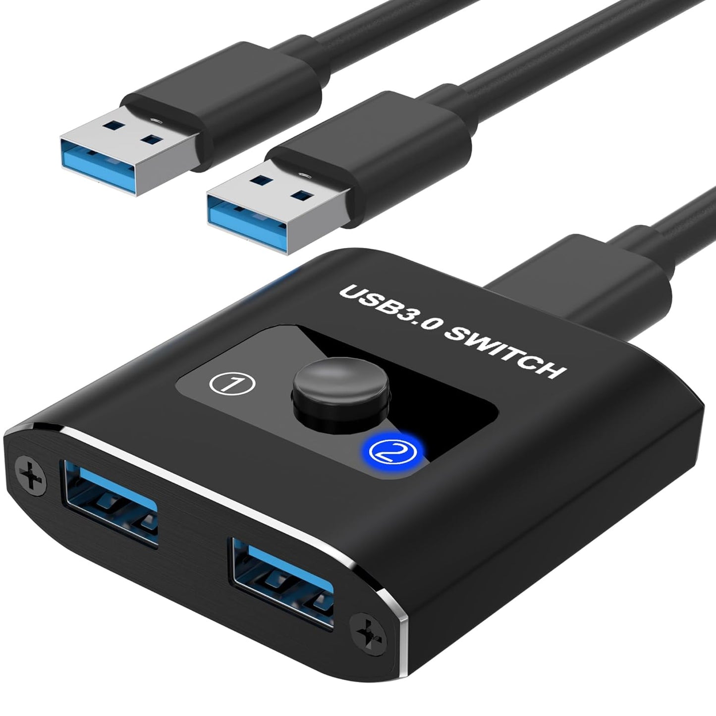 3.0 2 1 1 2 2 1 USB Switch, Bi-Directional USB Switch in Out/ in Out, USB Switcher Computers Share Devices for Printer