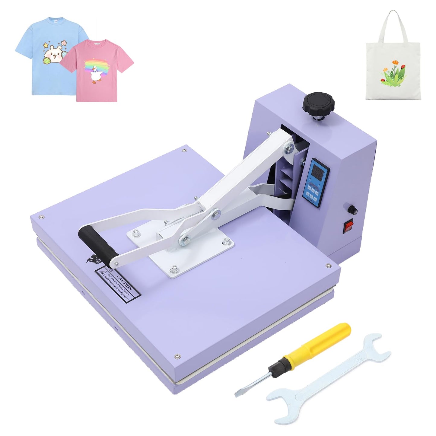 Heat Press 16x20, Heat Press Machine for T-Shirts with Fast Heating & Adjustable Pressure, Digital Industrial Sublimation Heat Transfer Machine for Canvas, Bags, Hats, Pillows