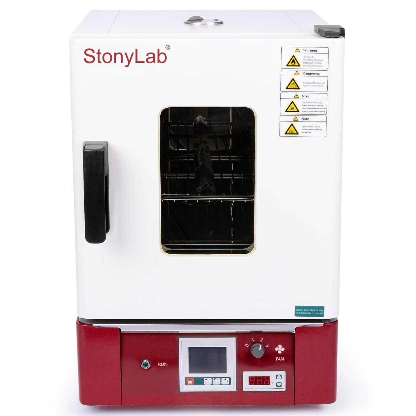 stonylab Forced Air Convection Drying Oven, RT+10C300C Range, Digital Display and Independent Limiter, Adjustable Fan Speed, for Laboratory Sample Drying and Heat Treatment, 30 L/1.06cu ft