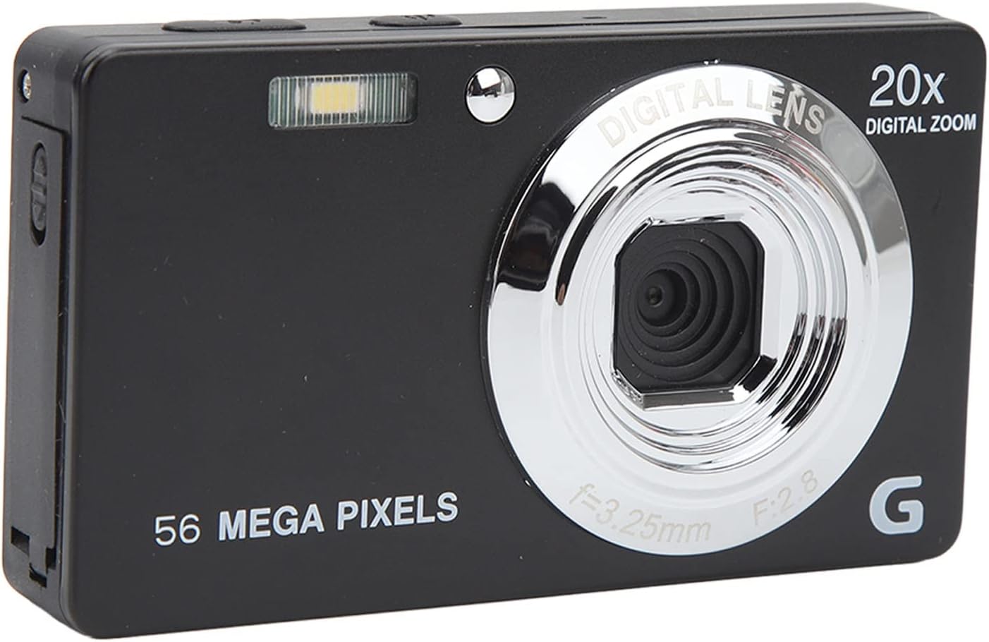 ciciglow 4K 56MP 20x 2.7 128GB Digital Camera, Digital Zoom Camera, in Travel Camera, Built in Flash, Support Up