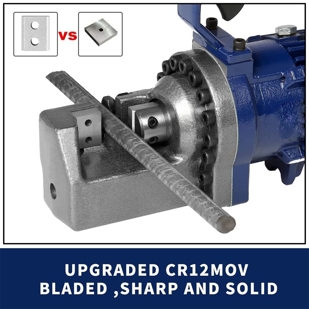 1350W Electric Rebar Cutter, Cutting up to 7/8 Inch 4-22mm #7 Rebar, with Jaw Blades, Cutting Speed 3.5-4S (1350W RC-22)