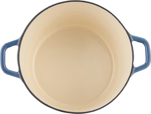 Cuisinart Enameled 3 Qt Casserole Dish - Covered, Provencial Blue Finish for Stylish Cooking