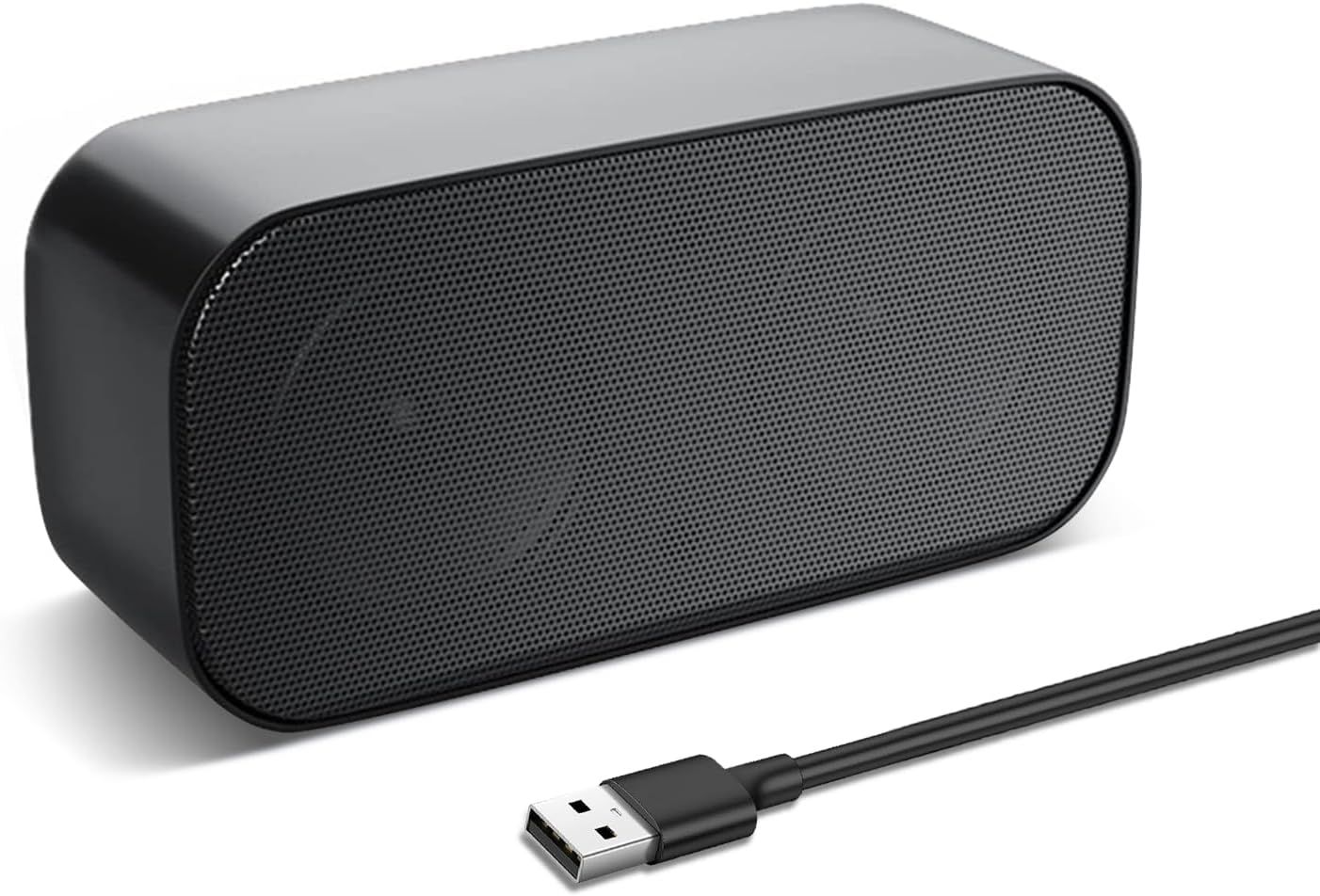 shuley Computer Speaker for Desktop, Wired PC Speaker, Portable USB Speaker for Laptop, Plug and Play, Sound-bar