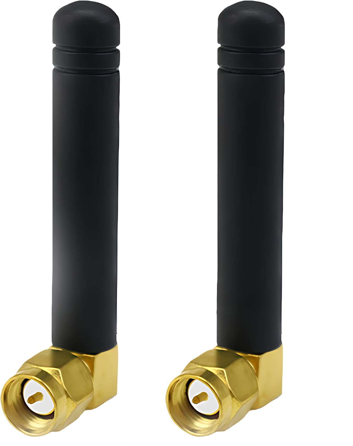 TREADALT-TEC 3dBi (2-Pack) 2.4GHz 5GHz 5.8GHz Dual Band WiFi Mini Antenna SMA Male Antenna Rubber Duck Antenna