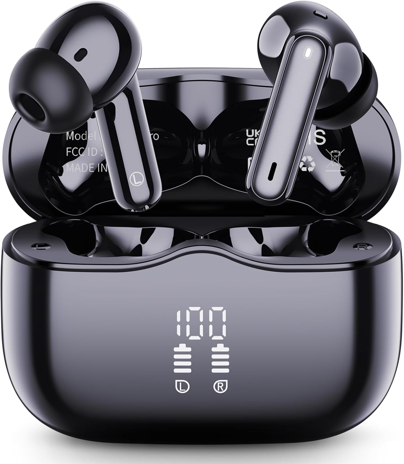 5.4 4 40H IP7 Wireless Earbuds, Bluetooth Headphones in Ear with ENC Noise Cancelling Mic, New Wireless Earphones HiFi