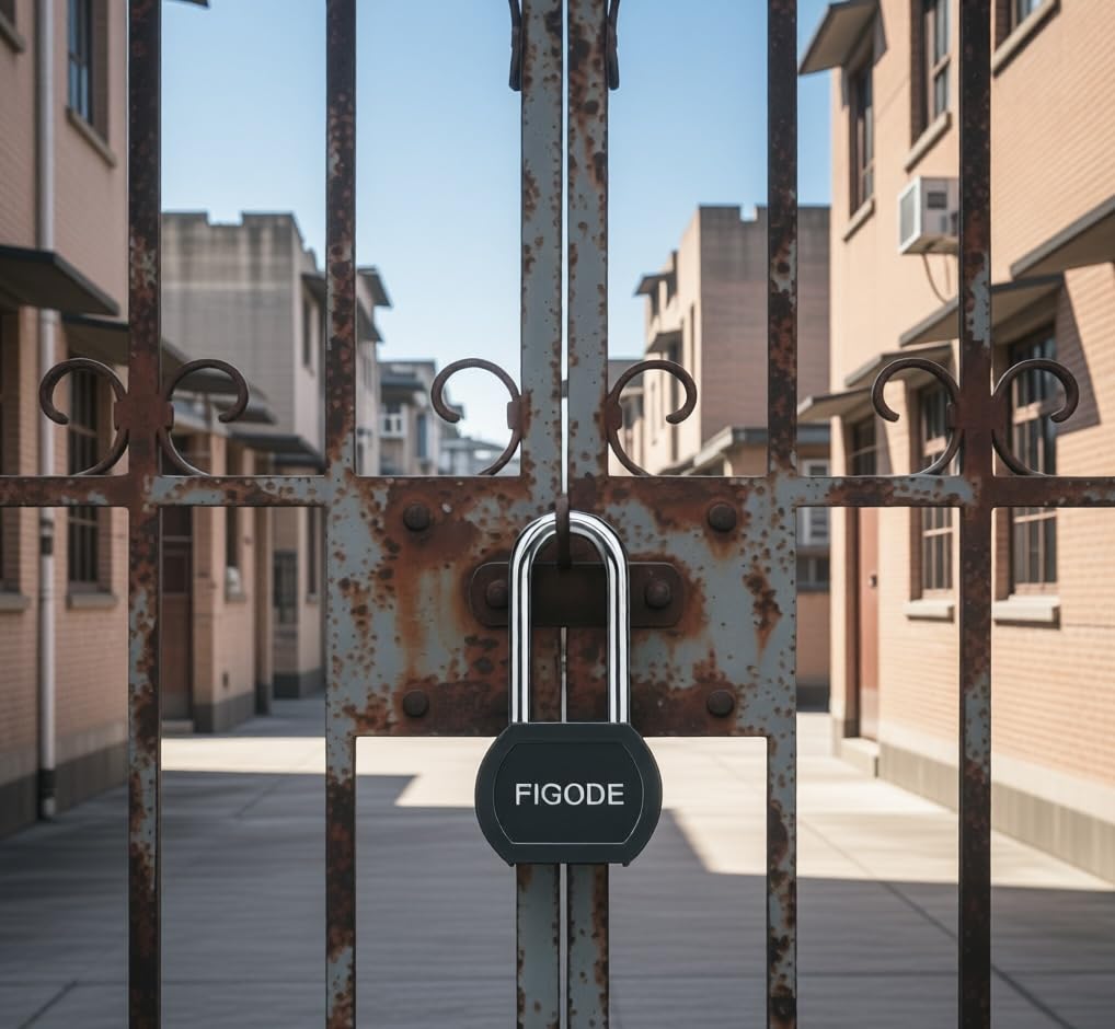 FIGODE® Large Sturdy Steel Locks with 4 Same Keys, Heavy Duty Padlock, 2-3/4" Wide, 2.7" Long Shackle Locks for Door, Gate, Storage, Fence, Shed, Latch. 2 Pack Keyed Alike