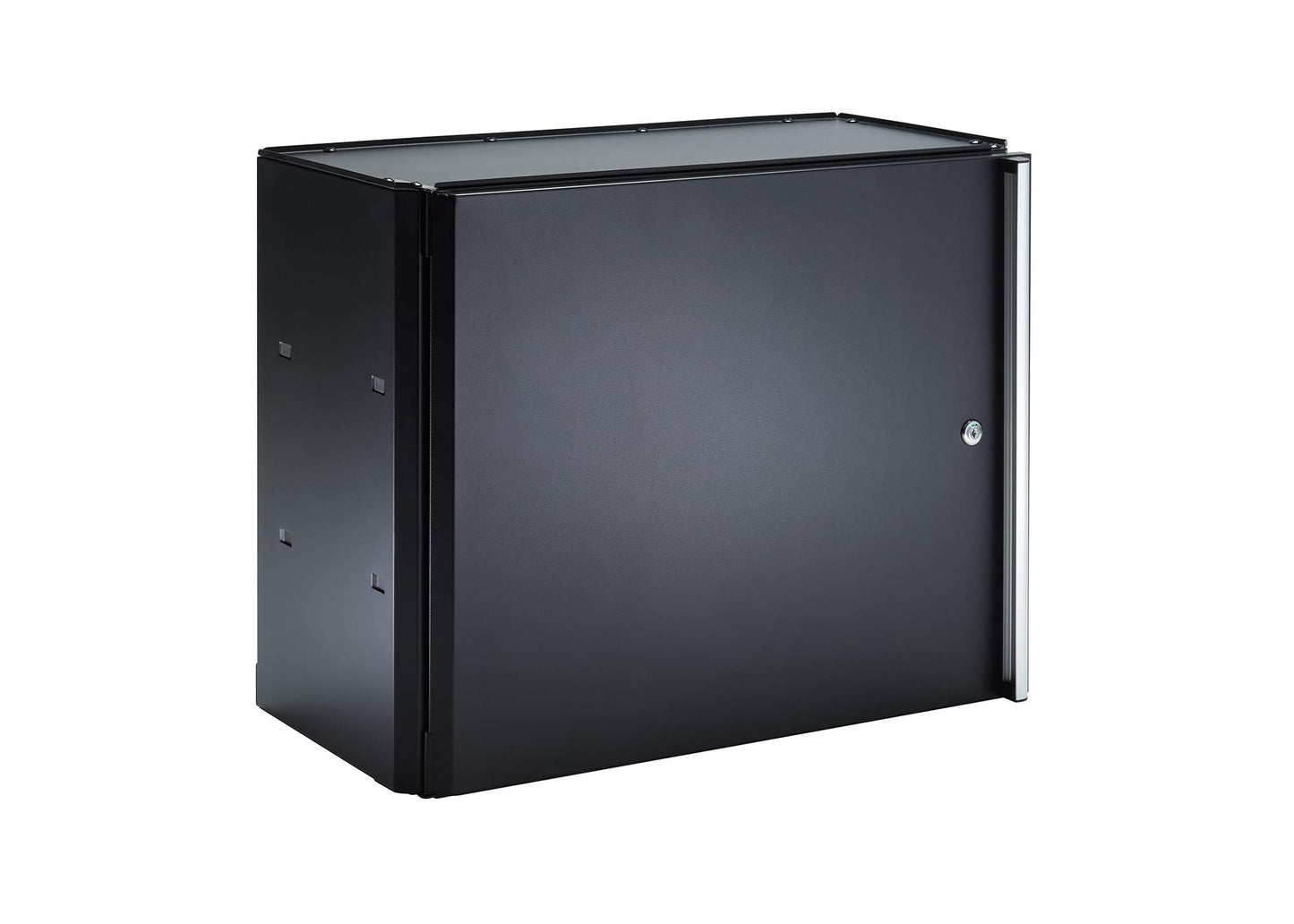 Trinity 24 Inch Garage Wall Storage Cabinet, 22 Gauge Steel, Wall-Mount, Adjustable Shelf and Reversible Door for Tools, Cleaning Supplies, and More, Black