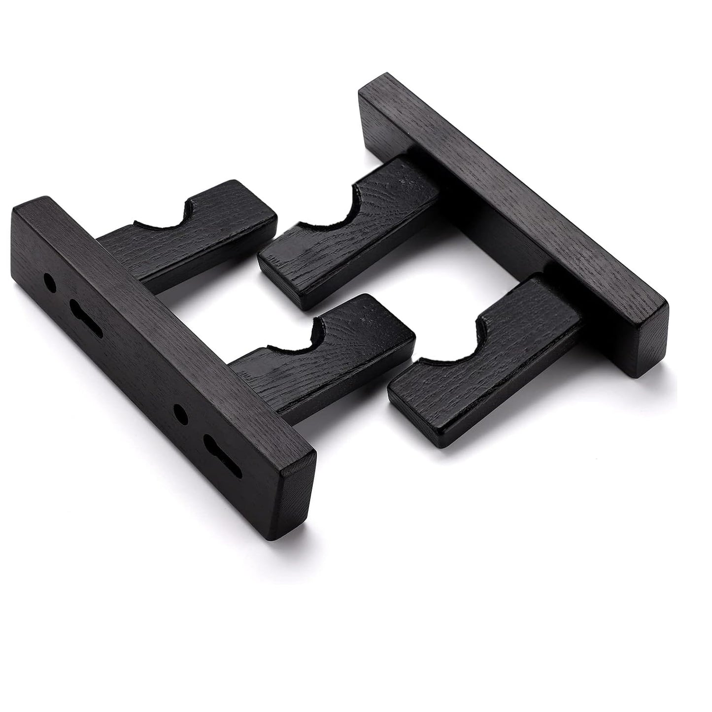 ERMMZHZW Pool Stick Holder Wall Mount Pool Stick Rack Billiard Cue Racks,Horizontally displays two billiard cues on the wall, Suitable for organizing billiard table accessories and equipment (1 pair)