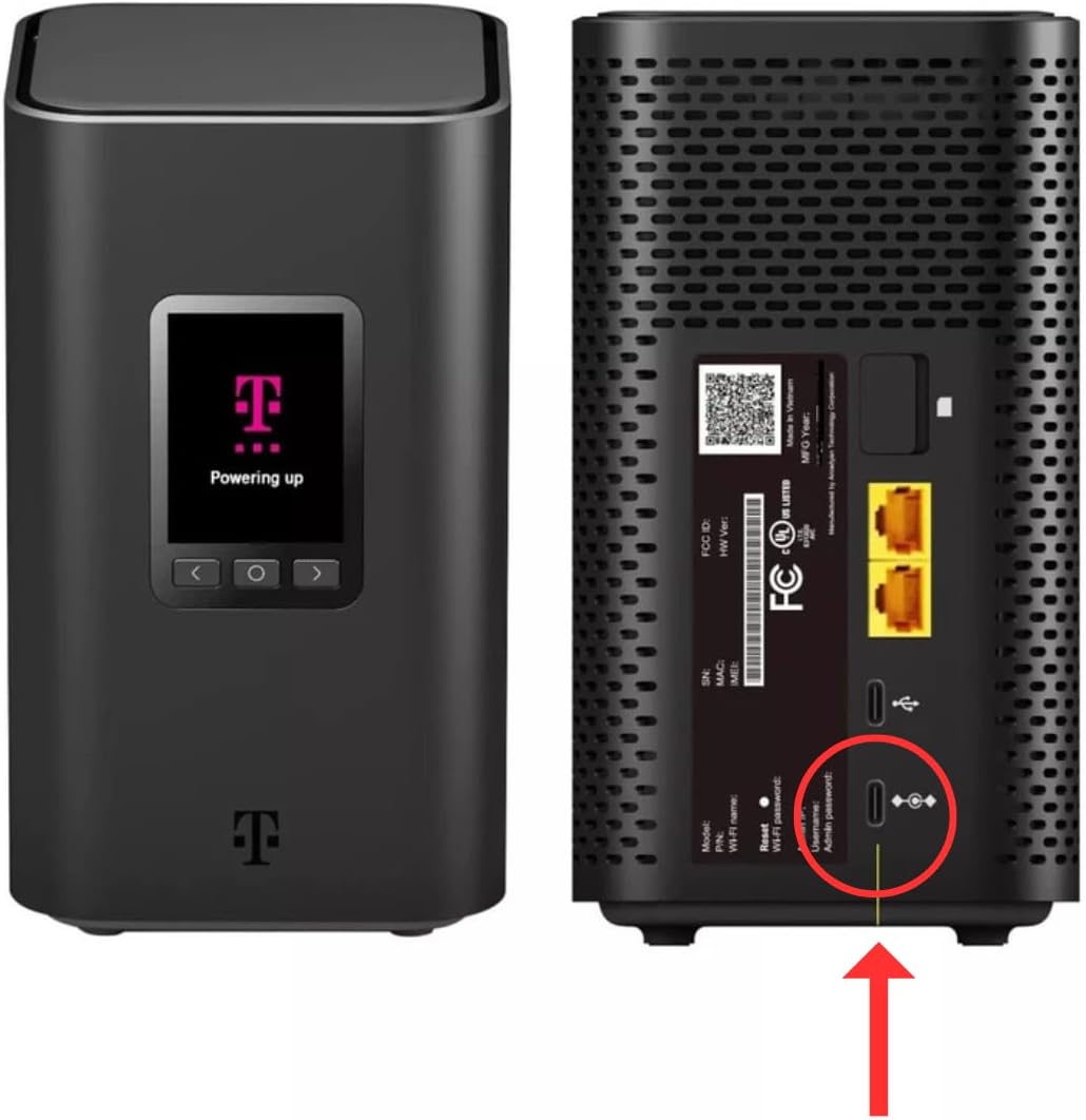 Vebner 65W 5G KVD21 (12V AC Adapter Compatible with T-Mobile Internet Gateway Arcadyan Router Power Supply Charger Cord