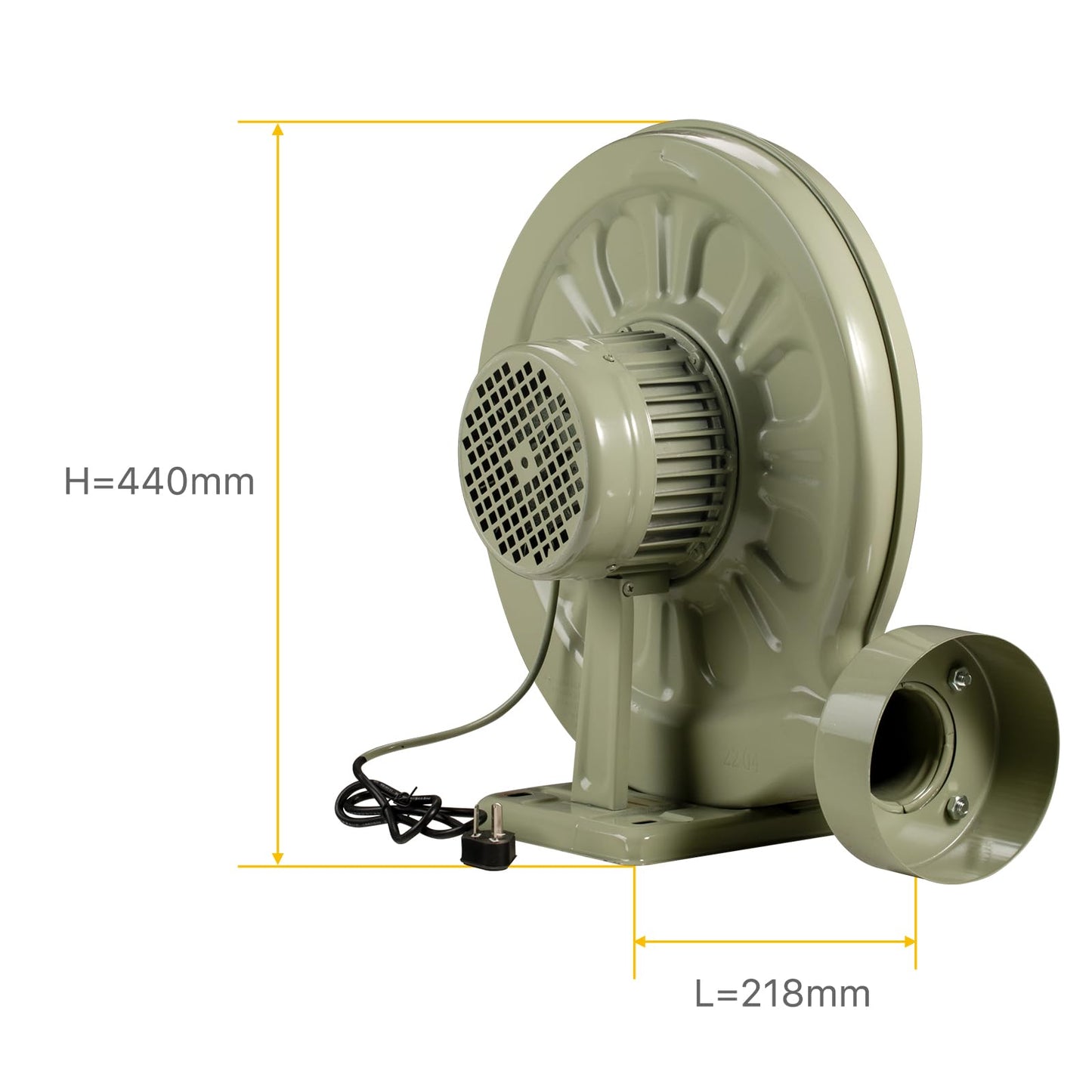 Cloudray 550W 750W Industrial Fan for CO2 Laser Engraving Cutting Machine Medium Pressure Lower Noise (550W, 220V 50Hz)