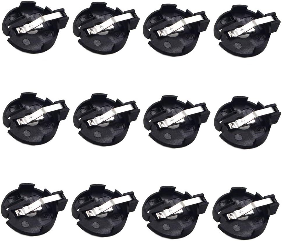 LampVPath (Pack 12 CR2032 2025 2015 CR2032 2025 2015 2 of Battery Holder, Coin Cell Button Socket Holder Case, Coin