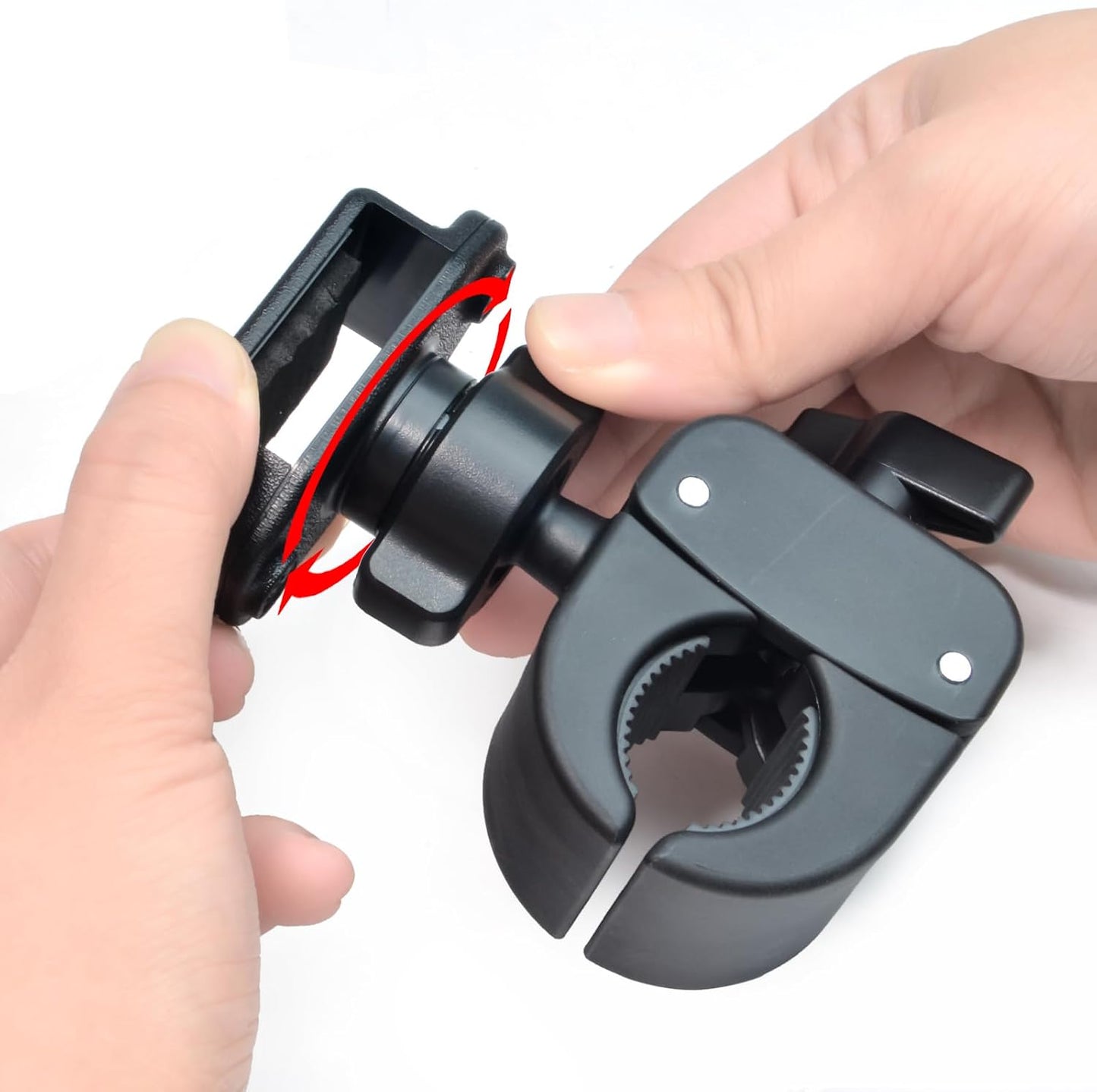 UAYESOK Bicycle/Motorcycle Walkie-Talkie Handlebar Mount, Vehicle Grab Rail Clamp Radio Holder for HT, Scanner, Speaker