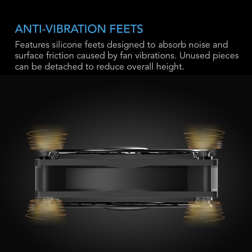 S7, 120mm AC Infinity MULTIFAN Quiet Dual USB Fan, UL-Certified for Receiver DVR PlayStation Xbox Computer Cabinet