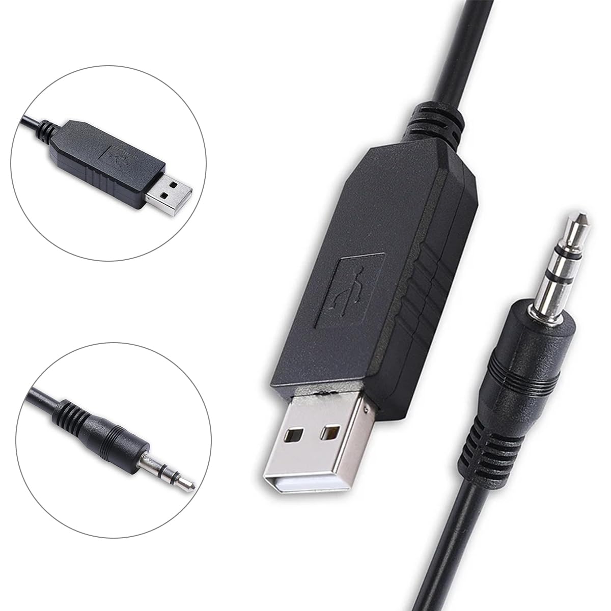 Cutesliving 3.5mm CP2102 (10 ft/3M) USB to Ex-Link Cable - Silicon Labs Chip for TV Service Mode & Firmware Updates