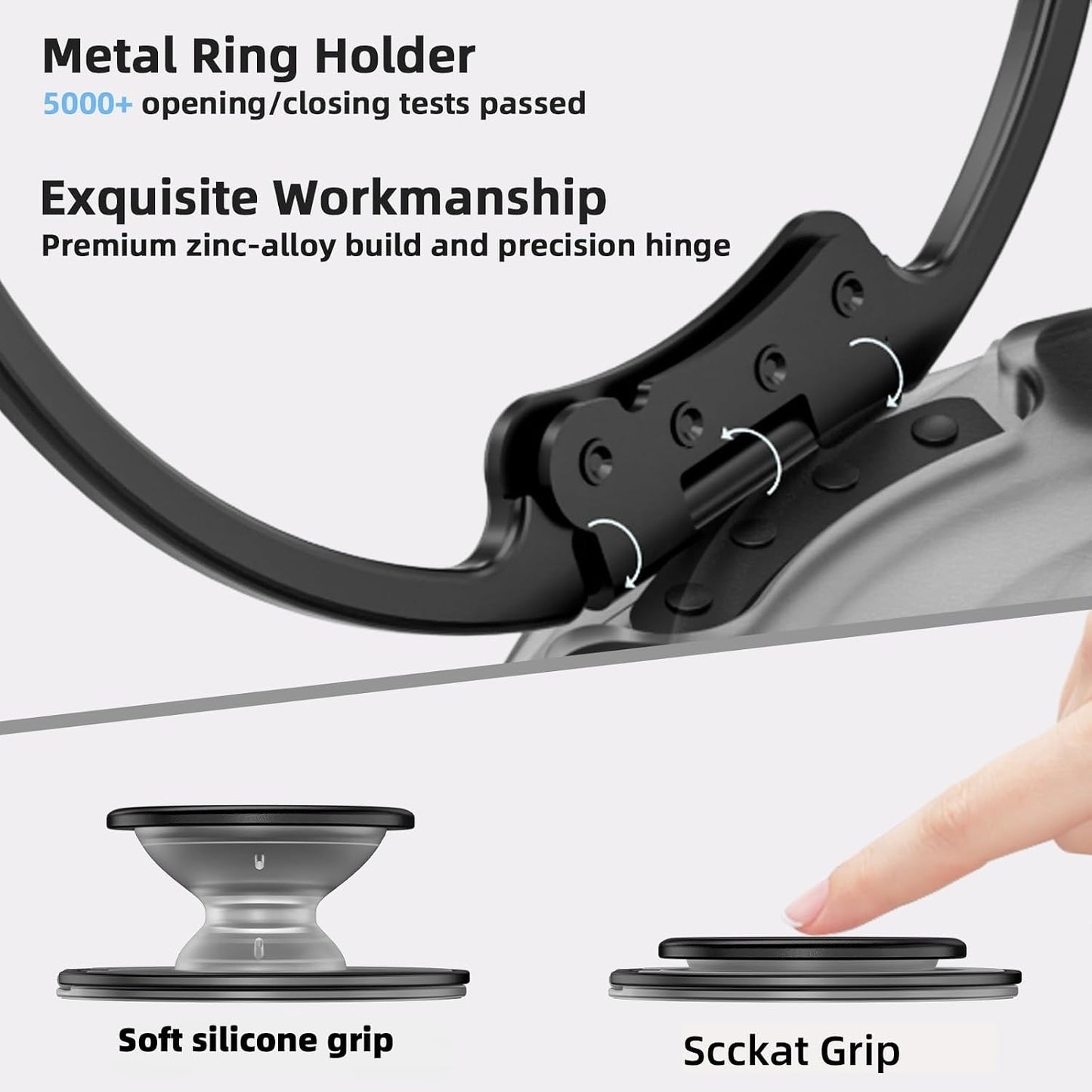 AUROX 17 16 15 14 13 12 Magnetic Phone Grip for Magsafe Phone Grips [Comfortable Grip], Expandable Collapsible Phone