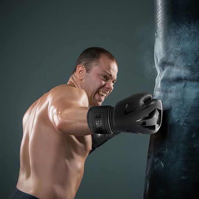 Punch Bag Training Gloves, LangRay MMA Grappling Gloves for Sparring Martial Arts Boxing Training for Adults and Kids