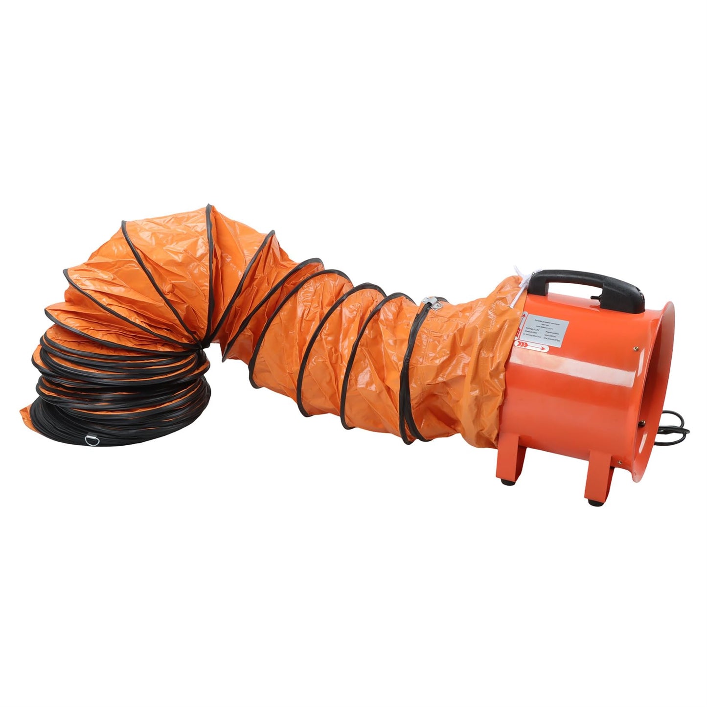 findmall 10 Inch Air Mover Blower Fan with 33Ft Flexible Duct Industrial Portable Air Blower Fan 320W 1520CFM 3300RPM for Extraction and Ventilation, Industrial, Paint Booth