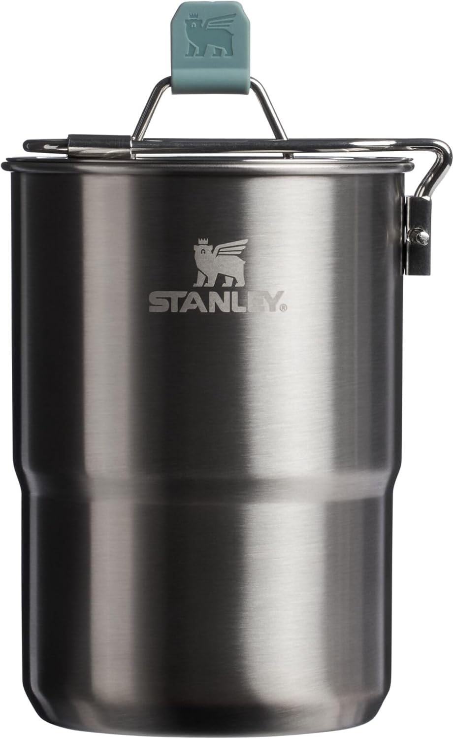 Stanley Wildfare Go 4-Piece Stainless Steel Cook Set - 32 oz Pot with Lid & Foldable Handle | 2 Stacking Cups | BPA-Free Camping Essentials in Shale & Charcoal