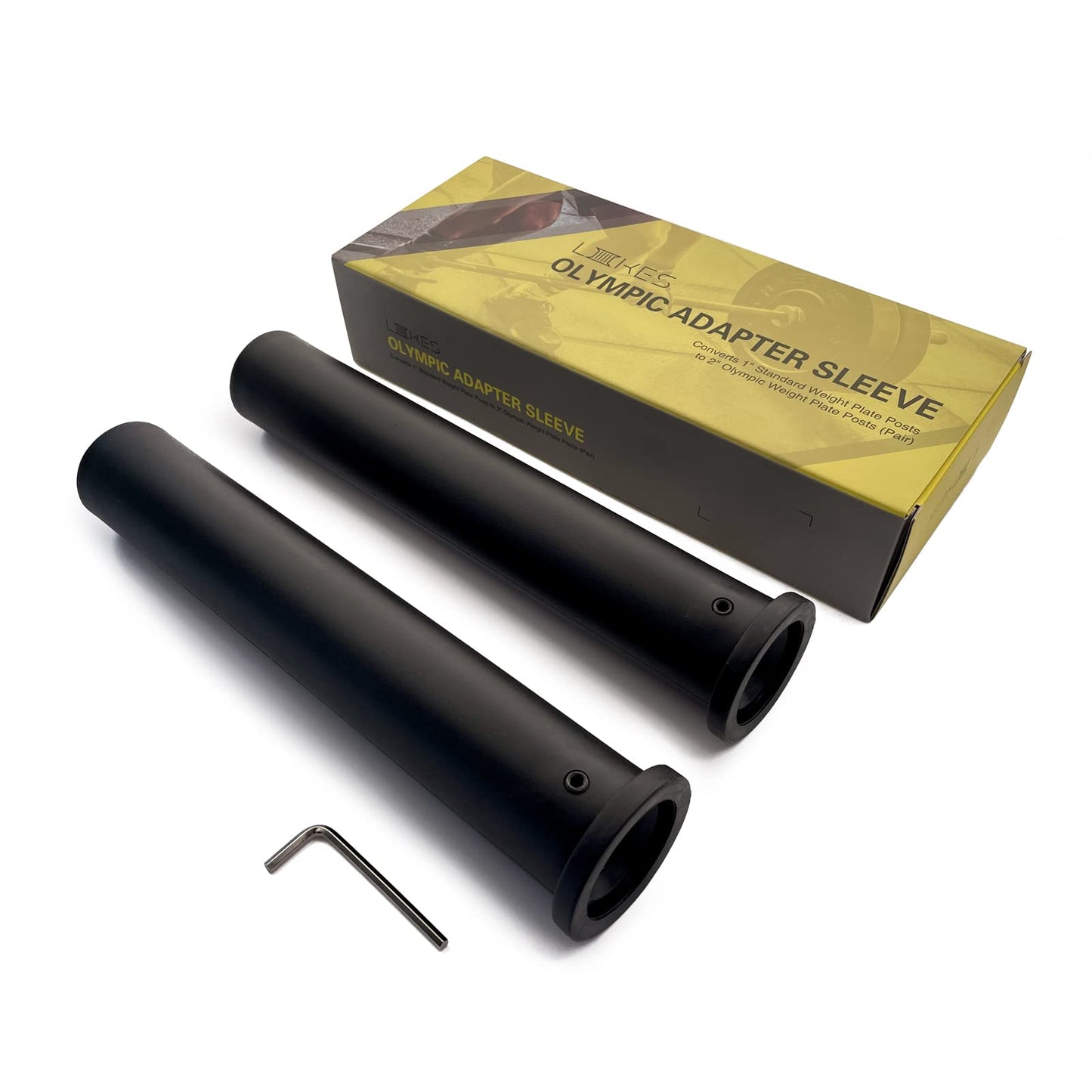 LIIIIIIKES Olympic Adapter Sleeve - Converts 1" Standard Weight Plate Posts to 2" Olympic Weight Plate Posts (Pair) (11 inch)
