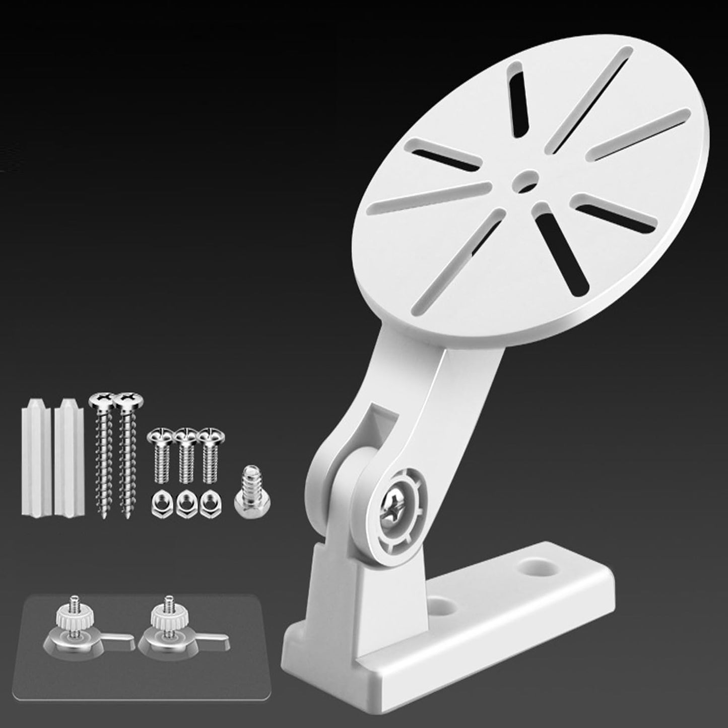 UtySty 2 Pack Home Security Camera Bracket Wall Mount Holder Dome Camera Ceiling Adhesive Non Screw Stand for Security