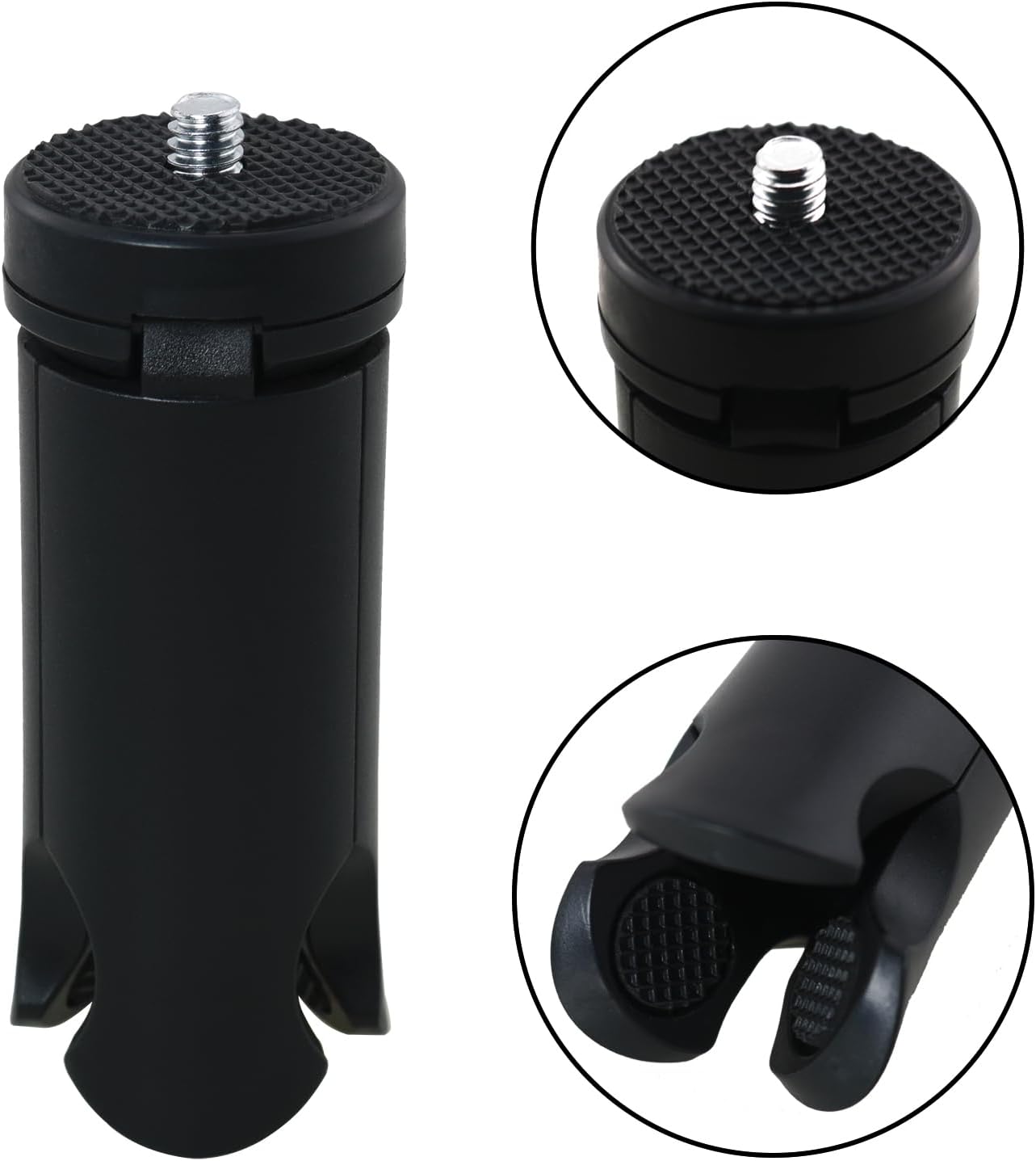 ZZHXSM 3 2 1/4 Inch Pocket Gimbal Camera and Mini Tripod with Standard Screw Portable Desktop Stand Base Foldable