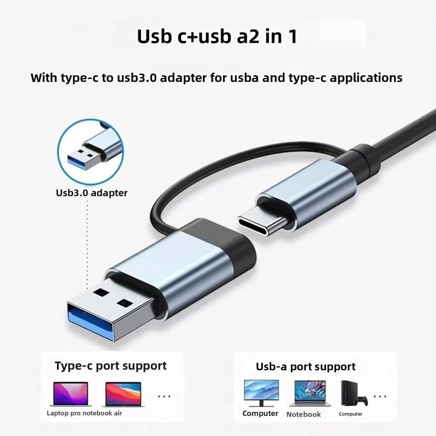 SkyeySnail 8 1, 3.0 2.0, 8 USB3.0 USB Hub in USB A/C to USB USB Ports Portable USB Splitter, USB Docking Station