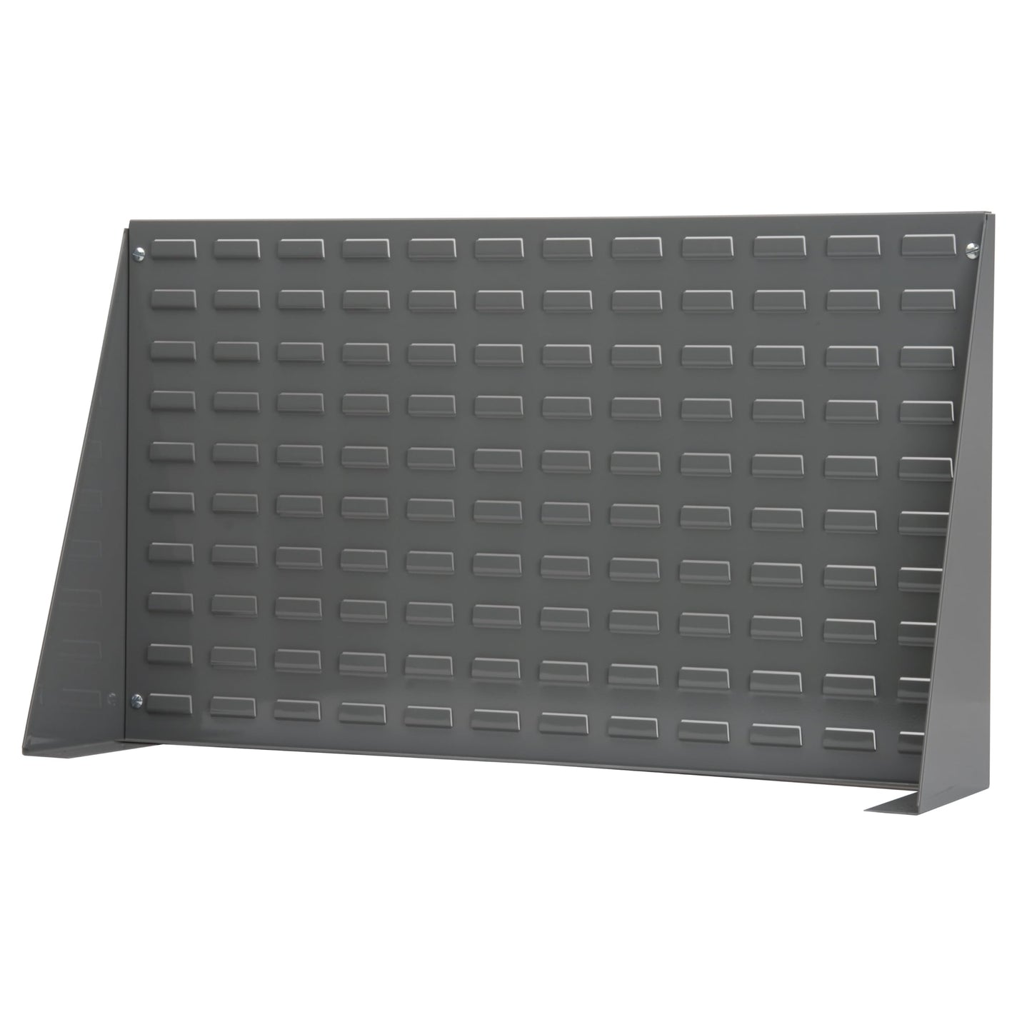 Akro-Mils 98636 Heavy Duty Steel Louvered Panel Standing Work Bench Storage Rack Garage Organizer for Mounting AkroBin Storage Bins, 36-Inch L x 8-Inch W x 20-Inch H, Grey