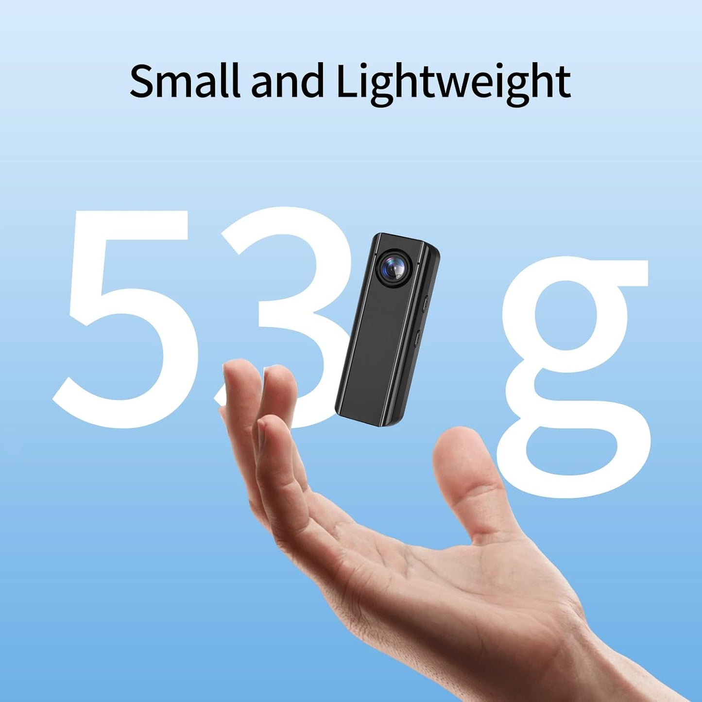 DBJIBF 64GB, 4K 30FPS Mini Body Camera Action POV Camcorder, Wearable Body Worn Cam with Audio and Video Recording