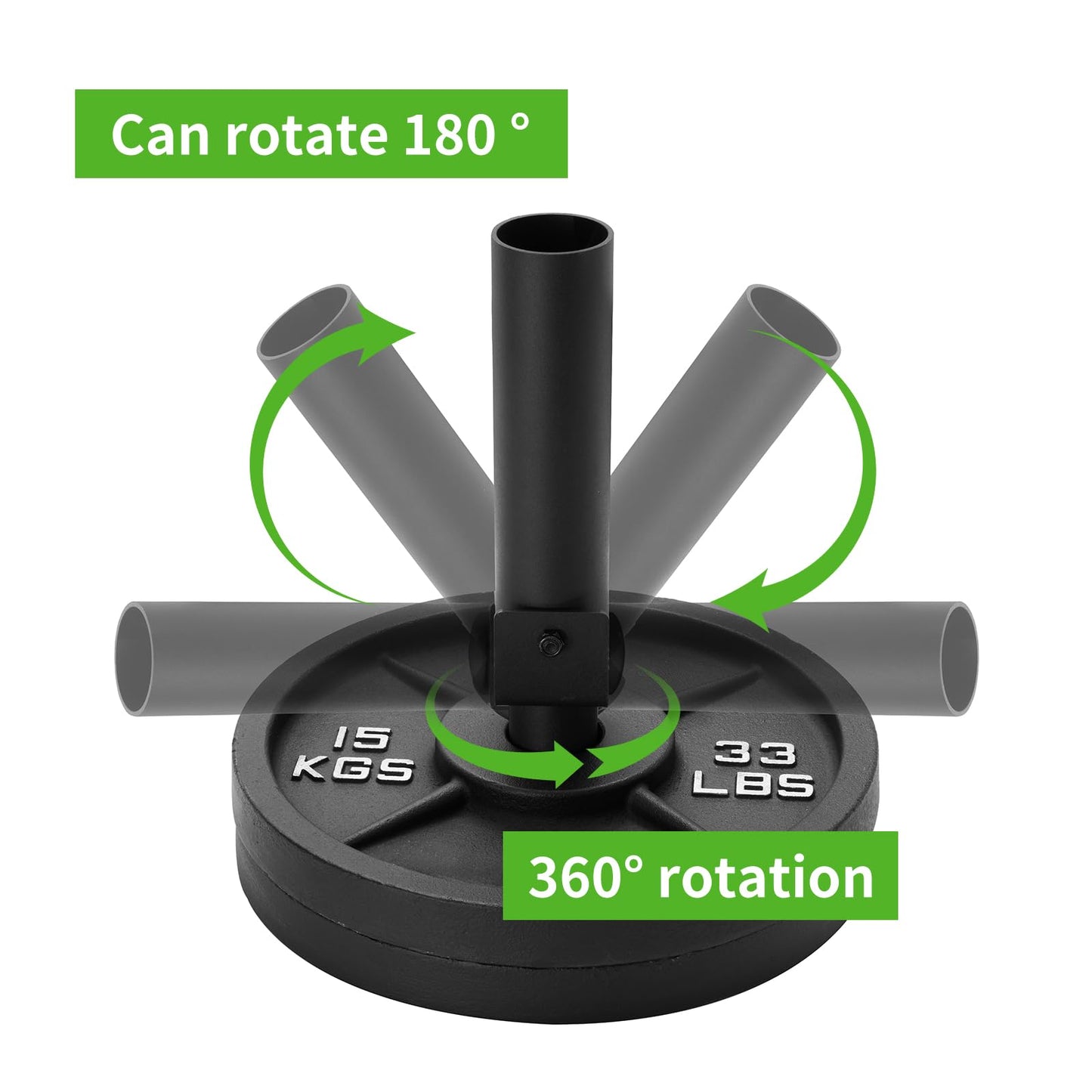 ANOSWXG 2 inch - Landmine Base Gym Equipment - T Bar Row Landmine Attachment For Barbell - Home or Small Spaces - T Bar Row Platform for Deadlift Squat Tricep Exercises (Black-S)