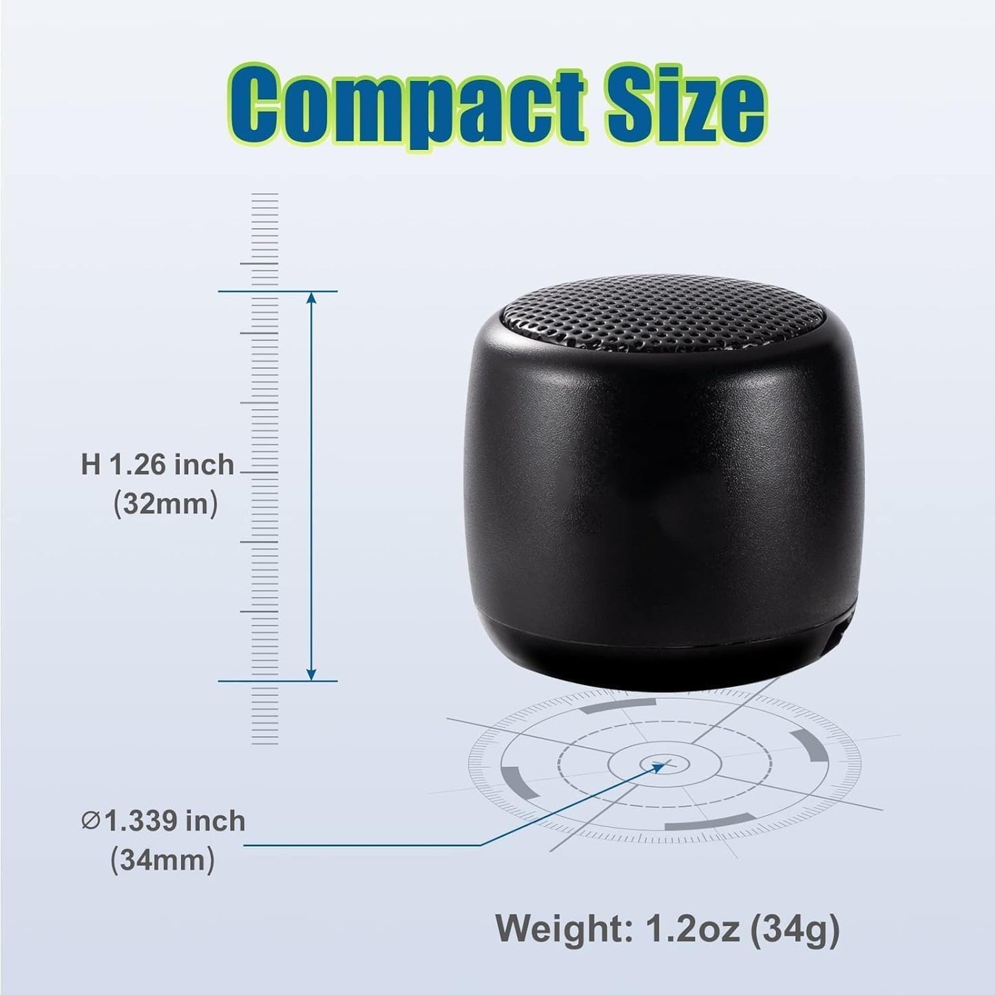 YXYKODM Best Mini Portable Bluetooth Speaker with HD Sound & Bass I Smallest Wireless Bluetooth Speakers