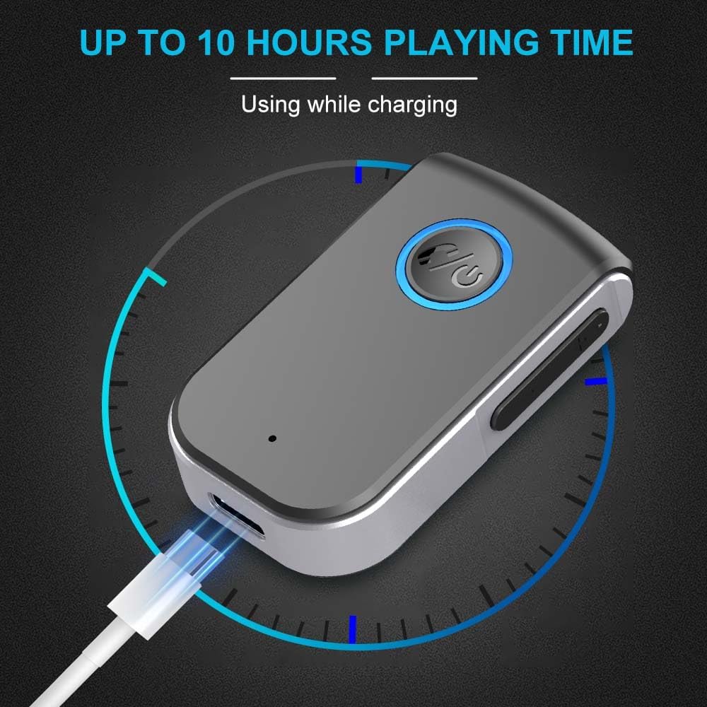Senkiila Car,3.5mm Bluetooth AUX Adapter for Wireless Receiver AUX Bluetooth Car Adapter,Hands-Free Call for Cars