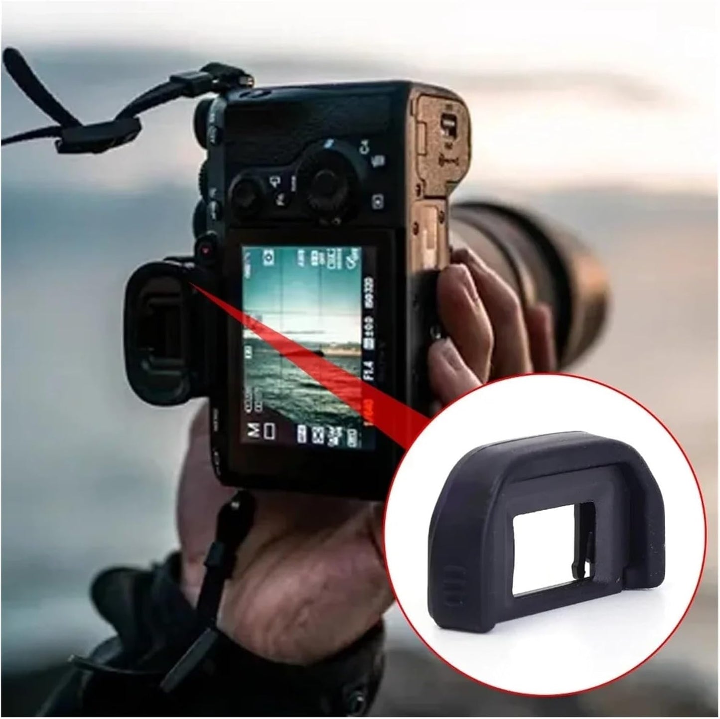 Generic 1-5pcs 1000D 700D 650D Camera(3pcs) Eyecups Eyepiece Viewfinder for DSLR EOS Eye Piece Accessories