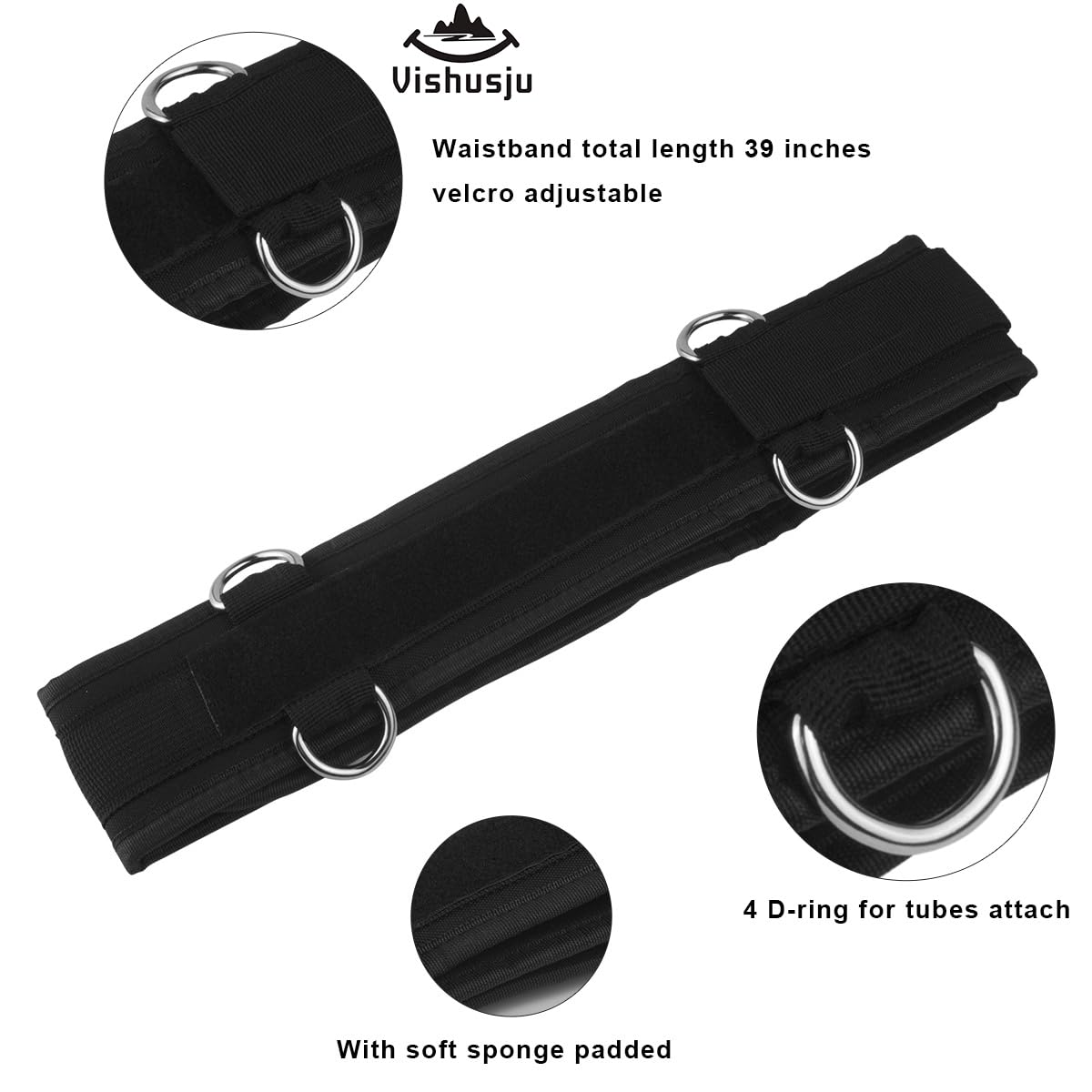 Vishusju Bounce Trainer Vertical Jump Legs Resistance Bands Glutes Muscles Workout Strength Speed Agility Training for Basketball Football