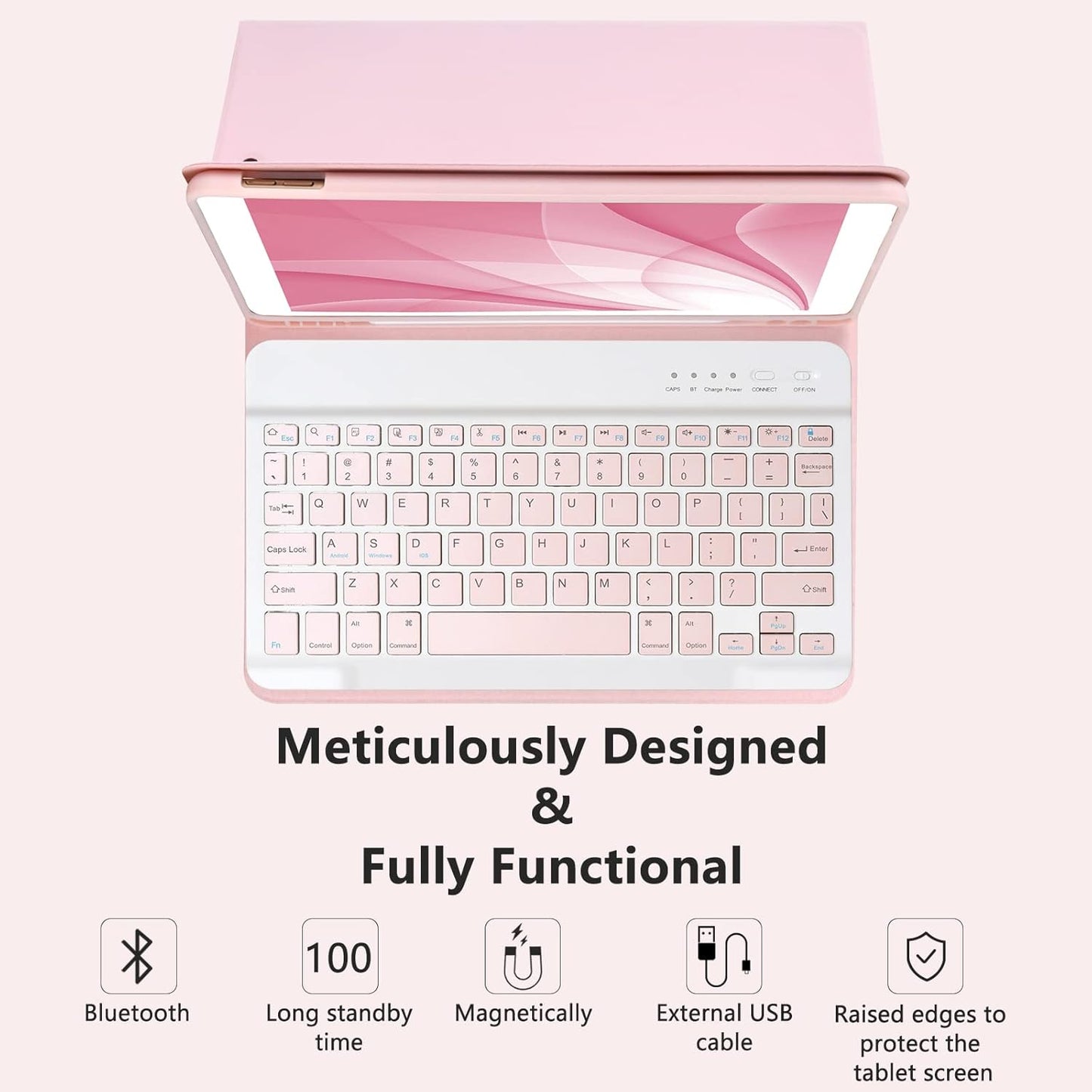 MMK 9th 8th 7th 10.2"/iPad 10.5"(3rd 10.5" iPad Generation Case with Keyboard, for iPad Generation Case with Keyboard